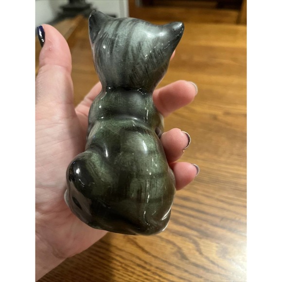 Nippon Yoko Boeki 4.5” Kitten-Japan Mid Century Modern Cat Ceramic Statue Kitsch - Picture 4 of 8